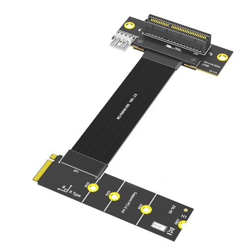 PCI-E 4.0 4X 270 Grad Drehung M.2 Schlüssel M (rechts drehen) Verlängerungskabel von LeHang