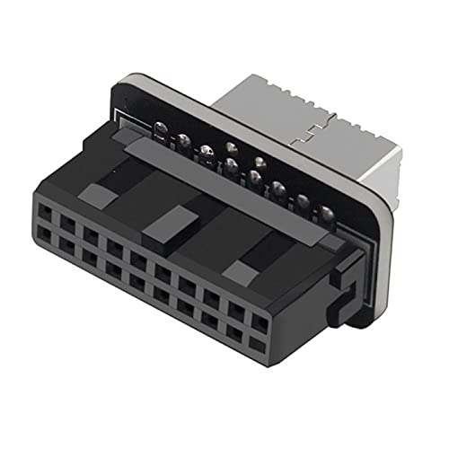 USB 3.0 Interner Header auf USB 3.1/3.2 Typ C Front Typ E Adapter 20pin auf 19pin Konverter für Mainboard Connector Riser von LeHang