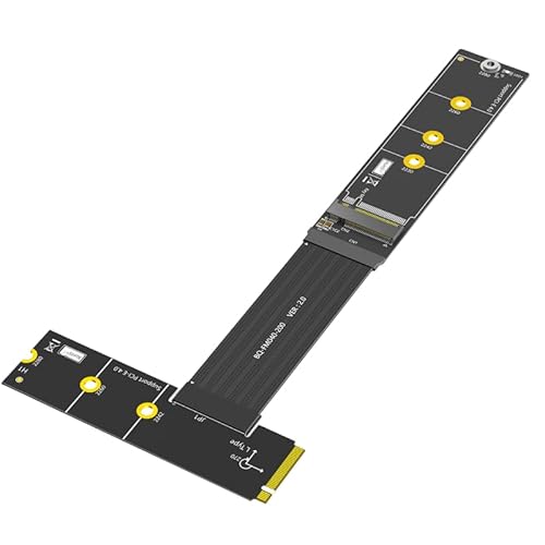 Upgrade Version 270 Grad NGFF M.2 M-Key NVME SSD Verlängerungskabel (Länge: 20cm) von LeHang
