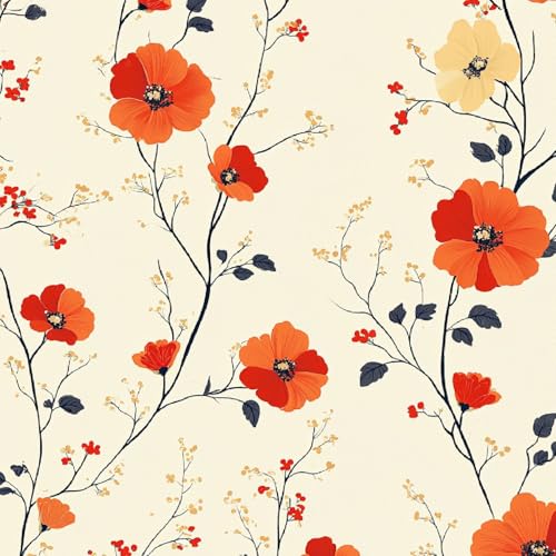 Fototapete Blume 3D Wandtapete Selbstklebend Tapete 44x1000 cm Tuschemalerei Mustertapete Wandtapete Wohnzimmer Schlafzimmer Wasserdicht Wallpaper Küche Fototapete Blume 3D Wandtapete Selbstklebend Tapete 44x1000 cm Tuschemalerei Mustertapete Wandtapete Wohnzimmer Schlafzimmer Wasserdicht Wallpaper Küche von LeIxIaO