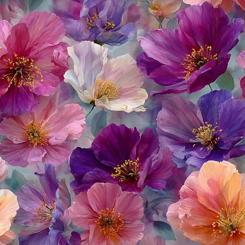 Fototapete Bunte Blumen 3D Wandtapete Selbstklebend Tapete 44x1000 cm Rosa Mustertapete Wandtapete Wohnzimmer Schlafzimmer Wasserdicht Wallpaper Küche Fototapete Bunte Blumen 3D Wandtapete Selbstklebend Tapete 44x1000 cm Rosa Mustertapete Wandtapete Wohnzimmer Schlafzimmer Wasserdicht Wallpaper Küche von LeIxIaO