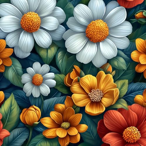 Fototapete Bunte Blumen 3D Wandtapete Selbstklebend Tapete 44x500 cm Retro Mustertapete Wandtapete Wohnzimmer Schlafzimmer Wasserdicht Wallpaper Küche Fototapete Bunte Blumen 3D Wandtapete Selbstklebend Tapete 44x500 cm Retro Mustertapete Wandtapete Wohnzimmer Schlafzimmer Wasserdicht Wallpaper Küche von LeIxIaO