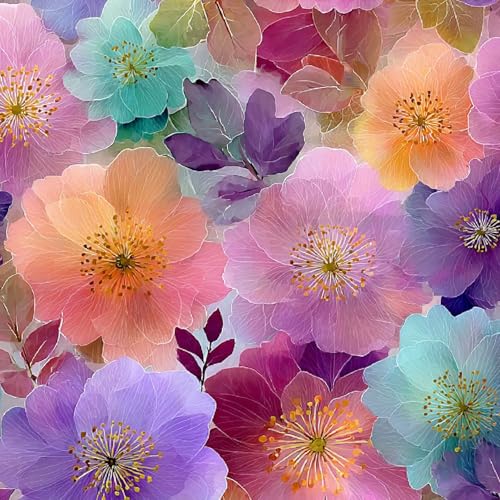 Fototapete Bunte Blumen 3D Wandtapete Selbstklebend Tapete 44x600 cm Rosa Mustertapete Wandtapete Wohnzimmer Schlafzimmer Wasserdicht Wallpaper Küche Fototapete Bunte Blumen 3D Wandtapete Selbstklebend Tapete 44x600 cm Rosa Mustertapete Wandtapete Wohnzimmer Schlafzimmer Wasserdicht Wallpaper Küche von LeIxIaO