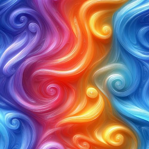 Fototapete Bunte Wirbel 3D Wandtapete Selbstklebend Tapete 44x200 cm Graffiti Linien Mustertapete Wandtapete Wohnzimmer Schlafzimmer Wasserdicht Wallpaper Küche von LeIxIaO