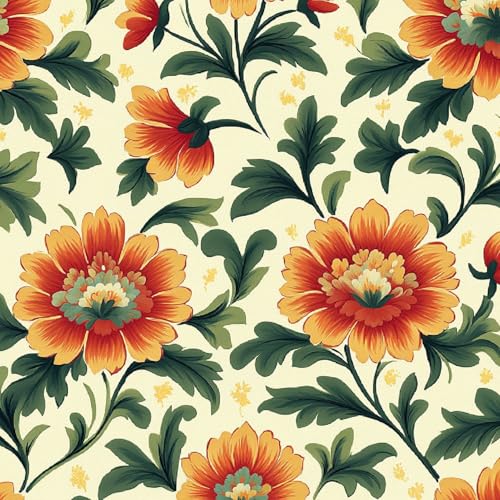 Fototapete Cartoon-Blumen 3D Wandtapete Selbstklebend Tapete 44x1000 cm Handgemalte Blumen Mustertapete Wandtapete Wohnzimmer Schlafzimmer Wasserdicht Wallpaper Küche Fototapete Cartoon-Blumen 3D Wandtapete Selbstklebend Tapete 44x1000 cm Handgemalte Blumen Mustertapete Wandtapete Wohnzimmer Schlafzimmer Wasserdicht Wallpaper Küche von LeIxIaO