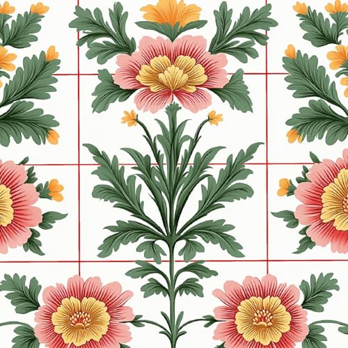 Fototapete Cartoon-Blumen 3D Wandtapete Selbstklebend Tapete 44x300 cm Handgemalte Blumen Mustertapete Wandtapete Wohnzimmer Schlafzimmer Wasserdicht Wallpaper Küche Fototapete Cartoon-Blumen 3D Wandtapete Selbstklebend Tapete 44x300 cm Handgemalte Blumen Mustertapete Wandtapete Wohnzimmer Schlafzimmer Wasserdicht Wallpaper Küche von LeIxIaO