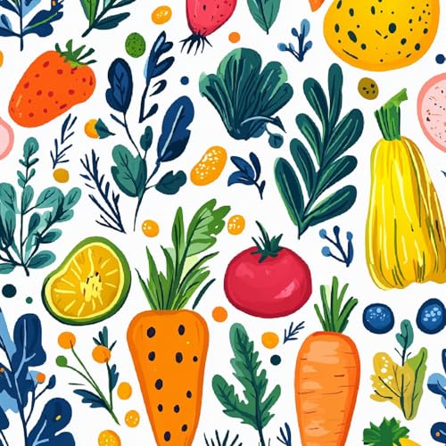 Fototapete Cartoon-Gemüse 3D Wandtapete Selbstklebend Tapete 44x200 cm Kürbis Obst Mustertapete Wandtapete Wohnzimmer Schlafzimmer Wasserdicht Wallpaper Küche Fototapete Cartoon-Gemüse 3D Wandtapete Selbstklebend Tapete 44x200 cm Kürbis Obst Mustertapete Wandtapete Wohnzimmer Schlafzimmer Wasserdicht Wallpaper Küche von LeIxIaO