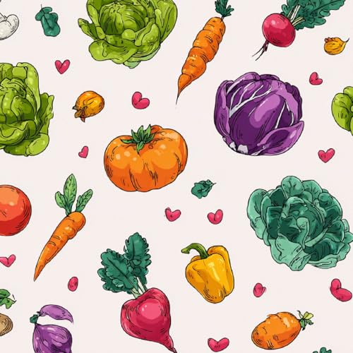 Fototapete Cartoon-Gemüse 3D Wandtapete Selbstklebend Tapete 44x300 cm Kürbis Obst Mustertapete Wandtapete Wohnzimmer Schlafzimmer Wasserdicht Wallpaper Küche Fototapete Cartoon-Gemüse 3D Wandtapete Selbstklebend Tapete 44x300 cm Kürbis Obst Mustertapete Wandtapete Wohnzimmer Schlafzimmer Wasserdicht Wallpaper Küche von LeIxIaO