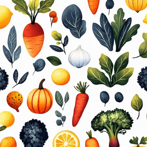 Fototapete Cartoon-Gemüse 3D Wandtapete Selbstklebend Tapete 44x500 cm Kürbis Obst Mustertapete Wandtapete Wohnzimmer Schlafzimmer Wasserdicht Wallpaper Küche Fototapete Cartoon-Gemüse 3D Wandtapete Selbstklebend Tapete 44x500 cm Kürbis Obst Mustertapete Wandtapete Wohnzimmer Schlafzimmer Wasserdicht Wallpaper Küche von LeIxIaO