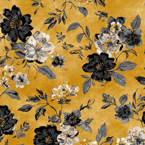 Fototapete Chinesische Blumen 3D Wandtapete Selbstklebend Tapete 44x1000 cm Retro, Gelb Mustertapete Wandtapete Wohnzimmer Schlafzimmer Wasserdicht Wallpaper Küche Fototapete Chinesische Blumen 3D Wandtapete Selbstklebend Tapete 44x1000 cm Retro, Gelb Mustertapete Wandtapete Wohnzimmer Schlafzimmer Wasserdicht Wallpaper Küche von LeIxIaO