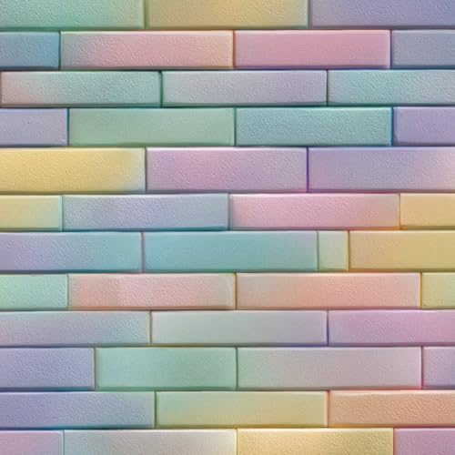 Fototapete Farbige Ziegelmauer 3D Wandtapete Selbstklebend Tapete 44x200 cm Kawaii, Holzmaserung Mustertapete Wandtapete Wohnzimmer Schlafzimmer Wasserdicht Wallpaper Küche Fototapete Farbige Ziegelmauer 3D Wandtapete Selbstklebend Tapete 44x200 cm Kawaii, Holzmaserung Mustertapete Wandtapete Wohnzimmer Schlafzimmer Wasserdicht Wallpaper Küche von LeIxIaO