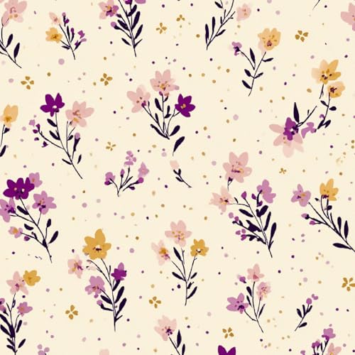 Fototapete Kawaii-Blumen 3D Wandtapete Selbstklebend Tapete 44x1000 cm Lila Mustertapete Wandtapete Wohnzimmer Schlafzimmer Wasserdicht Wallpaper Küche Fototapete Kawaii-Blumen 3D Wandtapete Selbstklebend Tapete 44x1000 cm Lila Mustertapete Wandtapete Wohnzimmer Schlafzimmer Wasserdicht Wallpaper Küche von LeIxIaO