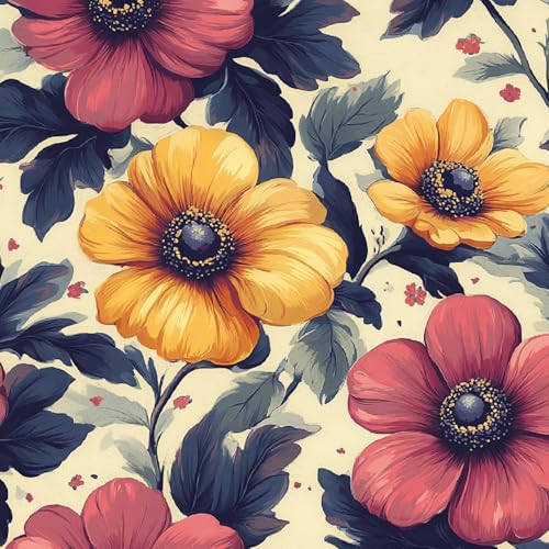 Fototapete Kawaii-Blumen 3D Wandtapete Selbstklebend Tapete 44x1000 cm Lila Mustertapete Wandtapete Wohnzimmer Schlafzimmer Wasserdicht Wallpaper Küche Fototapete Kawaii-Blumen 3D Wandtapete Selbstklebend Tapete 44x1000 cm Lila Mustertapete Wandtapete Wohnzimmer Schlafzimmer Wasserdicht Wallpaper Küche von LeIxIaO