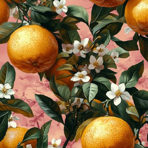 Fototapete Orangen Blumen 3D Wandtapete Selbstklebend Tapete 44x200 cm Retro Pflanzen Mustertapete Wandtapete Wohnzimmer Schlafzimmer Wasserdicht Wallpaper Küche Fototapete Orangen Blumen 3D Wandtapete Selbstklebend Tapete 44x200 cm Retro Pflanzen Mustertapete Wandtapete Wohnzimmer Schlafzimmer Wasserdicht Wallpaper Küche von LeIxIaO
