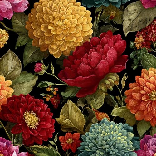 Fototapete Pfingstrose 3D Wandtapete Selbstklebend Tapete 44x1000 cm Retro Blumen Mustertapete Wandtapete Wohnzimmer Schlafzimmer Wasserdicht Wallpaper Küche Fototapete Pfingstrose 3D Wandtapete Selbstklebend Tapete 44x1000 cm Retro Blumen Mustertapete Wandtapete Wohnzimmer Schlafzimmer Wasserdicht Wallpaper Küche von LeIxIaO