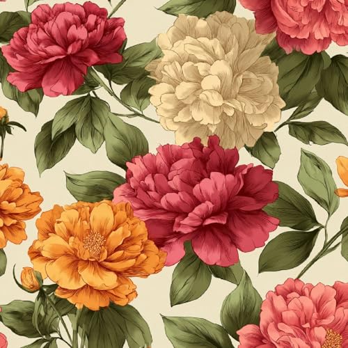 Fototapete Retro Blumen 3D Wandtapete Selbstklebend Tapete 44x1000 cm Rosa Mustertapete Wandtapete Wohnzimmer Schlafzimmer Wasserdicht Wallpaper Küche Fototapete Retro Blumen 3D Wandtapete Selbstklebend Tapete 44x1000 cm Rosa Mustertapete Wandtapete Wohnzimmer Schlafzimmer Wasserdicht Wallpaper Küche von LeIxIaO