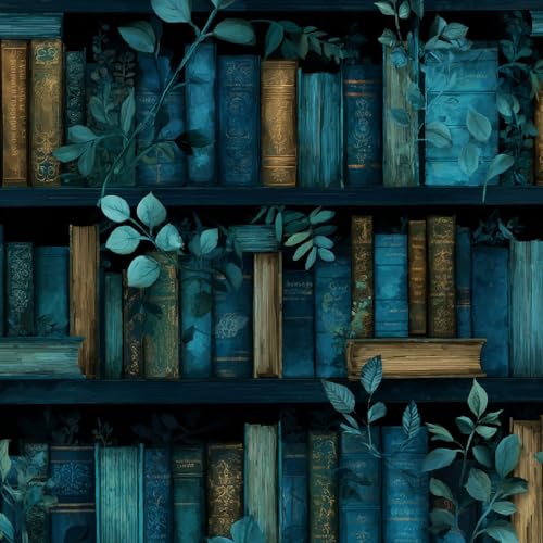 Fototapete Retro-Bücherregal 3D Wandtapete Selbstklebend Tapete 44x1000 cm Literatur Und Kunst Mustertapete Wandtapete Wohnzimmer Schlafzimmer Wasserdicht Wallpaper Küche Fototapete Retro-Bücherregal 3D Wandtapete Selbstklebend Tapete 44x1000 cm Literatur Und Kunst Mustertapete Wandtapete Wohnzimmer Schlafzimmer Wasserdicht Wallpaper Küche von LeIxIaO