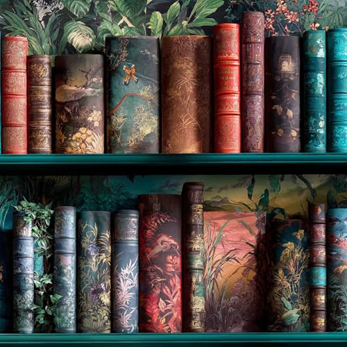 Fototapete Retro-Bücherregal 3D Wandtapete Selbstklebend Tapete 44x200 cm Literatur Und Kunst Mustertapete Wandtapete Wohnzimmer Schlafzimmer Wasserdicht Wallpaper Küche Fototapete Retro-Bücherregal 3D Wandtapete Selbstklebend Tapete 44x200 cm Literatur Und Kunst Mustertapete Wandtapete Wohnzimmer Schlafzimmer Wasserdicht Wallpaper Küche von LeIxIaO