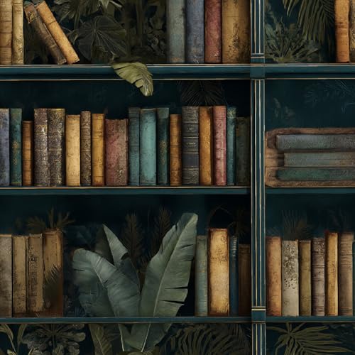 Fototapete Retro-Bücherregal 3D Wandtapete Selbstklebend Tapete 44x600 cm Literatur Und Kunst Mustertapete Wandtapete Wohnzimmer Schlafzimmer Wasserdicht Wallpaper Küche Fototapete Retro-Bücherregal 3D Wandtapete Selbstklebend Tapete 44x600 cm Literatur Und Kunst Mustertapete Wandtapete Wohnzimmer Schlafzimmer Wasserdicht Wallpaper Küche von LeIxIaO