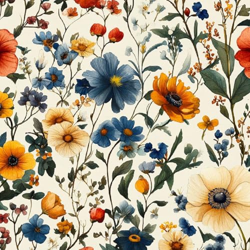 Fototapete Retro-Lilie 3D Wandtapete Selbstklebend Tapete 44x1000 cm Pflanzen Kunst Mustertapete Wandtapete Wohnzimmer Schlafzimmer Wasserdicht Wallpaper Küche Fototapete Retro-Lilie 3D Wandtapete Selbstklebend Tapete 44x1000 cm Pflanzen Kunst Mustertapete Wandtapete Wohnzimmer Schlafzimmer Wasserdicht Wallpaper Küche von LeIxIaO