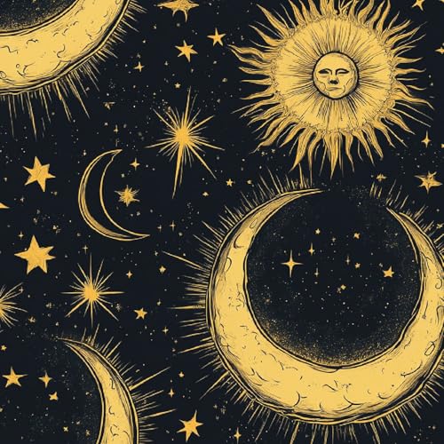 Fototapete Retro Moon 3D Wandtapete Selbstklebend Tapete 44x200 cm Zauberhafter Sternenhimmel Mustertapete Wandtapete Wohnzimmer Schlafzimmer Wasserdicht Wallpaper Küche Fototapete Retro Moon 3D Wandtapete Selbstklebend Tapete 44x200 cm Zauberhafter Sternenhimmel Mustertapete Wandtapete Wohnzimmer Schlafzimmer Wasserdicht Wallpaper Küche von LeIxIaO