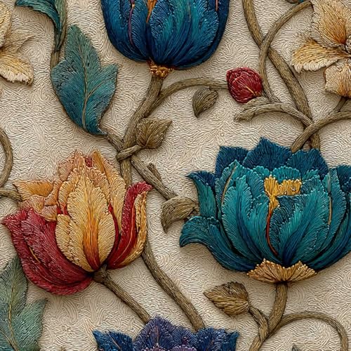 Fototapete Retro-Pfingstrose Blumen 3D Wandtapete Selbstklebend Tapete 44x1000 cm Pflanzen Kunst Mustertapete Wandtapete Wohnzimmer Schlafzimmer Wasserdicht Wallpaper Küche Fototapete Retro-Pfingstrose Blumen 3D Wandtapete Selbstklebend Tapete 44x1000 cm Pflanzen Kunst Mustertapete Wandtapete Wohnzimmer Schlafzimmer Wasserdicht Wallpaper Küche von LeIxIaO