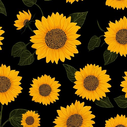 Fototapete Retro Sonnenblume 3D Wandtapete Selbstklebend Tapete 44x1000 cm Gelbe Blumen Mustertapete Wandtapete Wohnzimmer Schlafzimmer Wasserdicht Wallpaper Küche Fototapete Retro Sonnenblume 3D Wandtapete Selbstklebend Tapete 44x1000 cm Gelbe Blumen Mustertapete Wandtapete Wohnzimmer Schlafzimmer Wasserdicht Wallpaper Küche von LeIxIaO