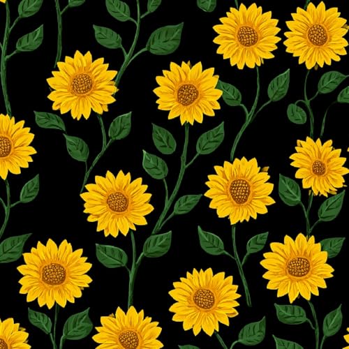 Fototapete Retro Sonnenblume 3D Wandtapete Selbstklebend Tapete 44x300 cm Gelbe Blumen Mustertapete Wandtapete Wohnzimmer Schlafzimmer Wasserdicht Wallpaper Küche Fototapete Retro Sonnenblume 3D Wandtapete Selbstklebend Tapete 44x300 cm Gelbe Blumen Mustertapete Wandtapete Wohnzimmer Schlafzimmer Wasserdicht Wallpaper Küche von LeIxIaO
