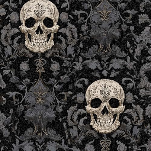 Fototapete Retro-Totenkopf 3D Wandtapete Selbstklebend Tapete 44x300 cm Furcht Mustertapete Wandtapete Wohnzimmer Schlafzimmer Wasserdicht Wallpaper Küche Fototapete Retro-Totenkopf 3D Wandtapete Selbstklebend Tapete 44x300 cm Furcht Mustertapete Wandtapete Wohnzimmer Schlafzimmer Wasserdicht Wallpaper Küche von LeIxIaO
