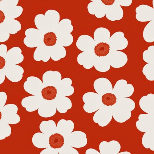 Fototapete Rotes Gänseblümchen 3D Wandtapete Selbstklebend Tapete 44x500 cm Kawaii-Blumen Mustertapete Wandtapete Wohnzimmer Schlafzimmer Wasserdicht Wallpaper Küche Fototapete Rotes Gänseblümchen 3D Wandtapete Selbstklebend Tapete 44x500 cm Kawaii-Blumen Mustertapete Wandtapete Wohnzimmer Schlafzimmer Wasserdicht Wallpaper Küche von LeIxIaO