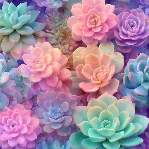 Fototapete Sukkulenten 3D Wandtapete Selbstklebend Tapete 44x1000 cm Bunte Blumen Mustertapete Wandtapete Wohnzimmer Schlafzimmer Wasserdicht Wallpaper Küche Fototapete Sukkulenten 3D Wandtapete Selbstklebend Tapete 44x1000 cm Bunte Blumen Mustertapete Wandtapete Wohnzimmer Schlafzimmer Wasserdicht Wallpaper Küche von LeIxIaO