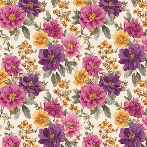 Tapete Selbstklebende Fototapete Wandpapier 44x1000 cm Kawaii-Blumen Dekorfolie Möbelfolie Klebefolie Lila Kinderzimmer Mustertapete Klebetapete Wasserdicht Tapete Selbstklebende Fototapete Wandpapier 44x1000 cm Kawaii-Blumen Dekorfolie Möbelfolie Klebefolie Lila Kinderzimmer Mustertapete Klebetapete Wasserdicht von LeIxIaO