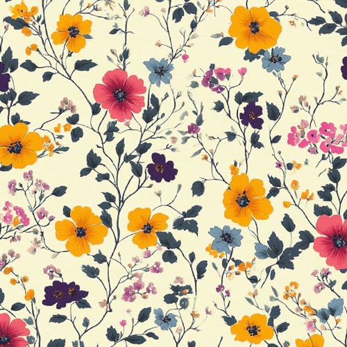 Tapete Selbstklebende Fototapete Wandpapier 44x1000 cm Kawaii-Blumen Dekorfolie Möbelfolie Klebefolie Lila Kinderzimmer Mustertapete Klebetapete Wasserdicht Tapete Selbstklebende Fototapete Wandpapier 44x1000 cm Kawaii-Blumen Dekorfolie Möbelfolie Klebefolie Lila Kinderzimmer Mustertapete Klebetapete Wasserdicht von LeIxIaO