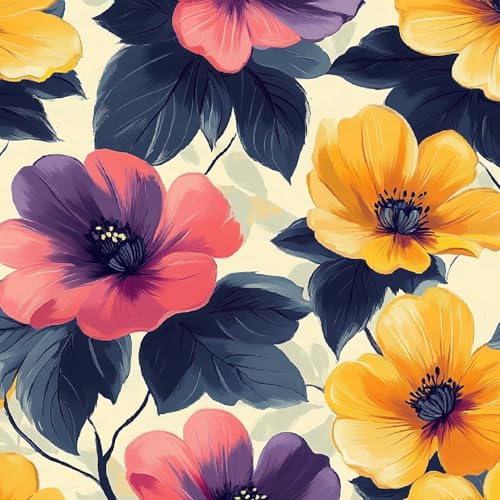 Tapete Selbstklebende Fototapete Wandpapier 44x1000 cm Kawaii-Blumen Dekorfolie Möbelfolie Klebefolie Lila Kinderzimmer Mustertapete Klebetapete Wasserdicht Tapete Selbstklebende Fototapete Wandpapier 44x1000 cm Kawaii-Blumen Dekorfolie Möbelfolie Klebefolie Lila Kinderzimmer Mustertapete Klebetapete Wasserdicht von LeIxIaO