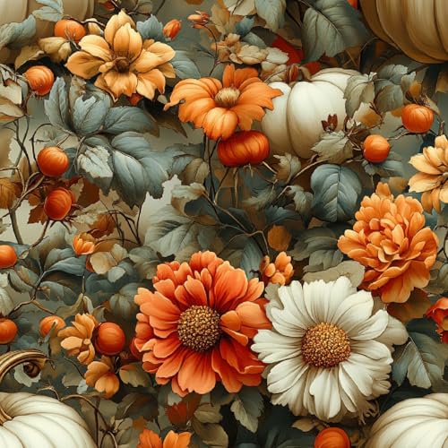 Tapete Selbstklebende Fototapete Wandpapier 44x1000 cm Kürbis Chrysantheme Dekorfolie Möbelfolie Klebefolie Retro Kinderzimmer Mustertapete Klebetapete Wasserdicht Tapete Selbstklebende Fototapete Wandpapier 44x1000 cm Kürbis Chrysantheme Dekorfolie Möbelfolie Klebefolie Retro Kinderzimmer Mustertapete Klebetapete Wasserdicht von LeIxIaO