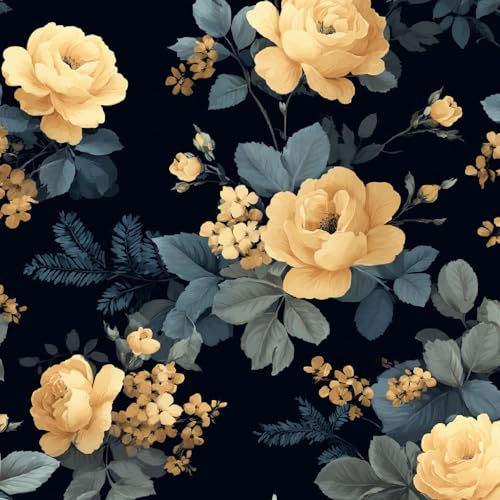 Tapete Selbstklebende Fototapete Wandpapier 44x1000 cm Retro Blumen Dekorfolie Möbelfolie Klebefolie Pflanzen Blätter Kinderzimmer Mustertapete Klebetapete Wasserdicht Tapete Selbstklebende Fototapete Wandpapier 44x1000 cm Retro Blumen Dekorfolie Möbelfolie Klebefolie Pflanzen Blätter Kinderzimmer Mustertapete Klebetapete Wasserdicht von LeIxIaO