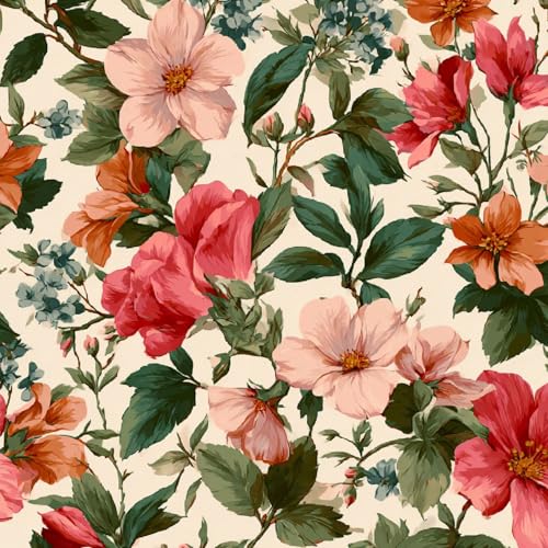 Tapete Selbstklebende Fototapete Wandpapier 44x1000 cm Retro Blumen Dekorfolie Möbelfolie Klebefolie Rosa Kinderzimmer Mustertapete Klebetapete Wasserdicht Tapete Selbstklebende Fototapete Wandpapier 44x1000 cm Retro Blumen Dekorfolie Möbelfolie Klebefolie Rosa Kinderzimmer Mustertapete Klebetapete Wasserdicht von LeIxIaO
