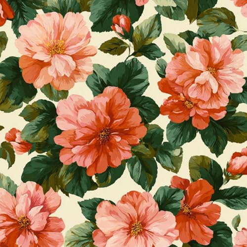 Tapete Selbstklebende Fototapete Wandpapier 44x1000 cm Retro Blumen Dekorfolie Möbelfolie Klebefolie Rosa Kinderzimmer Mustertapete Klebetapete Wasserdicht Tapete Selbstklebende Fototapete Wandpapier 44x1000 cm Retro Blumen Dekorfolie Möbelfolie Klebefolie Rosa Kinderzimmer Mustertapete Klebetapete Wasserdicht von LeIxIaO