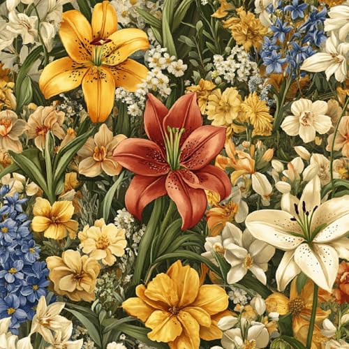 Tapete Selbstklebende Fototapete Wandpapier 44x1000 cm Retro-Lilie Dekorfolie Möbelfolie Klebefolie Pflanzen Kunst Kinderzimmer Mustertapete Klebetapete Wasserdicht Tapete Selbstklebende Fototapete Wandpapier 44x1000 cm Retro-Lilie Dekorfolie Möbelfolie Klebefolie Pflanzen Kunst Kinderzimmer Mustertapete Klebetapete Wasserdicht von LeIxIaO