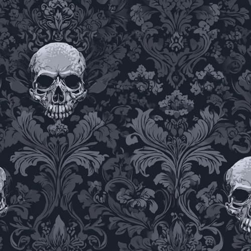Tapete Selbstklebende Fototapete Wandpapier 44x1000 cm Retro-Totenkopf Dekorfolie Möbelfolie Klebefolie Furcht Kinderzimmer Mustertapete Klebetapete Wasserdicht Tapete Selbstklebende Fototapete Wandpapier 44x1000 cm Retro-Totenkopf Dekorfolie Möbelfolie Klebefolie Furcht Kinderzimmer Mustertapete Klebetapete Wasserdicht von LeIxIaO
