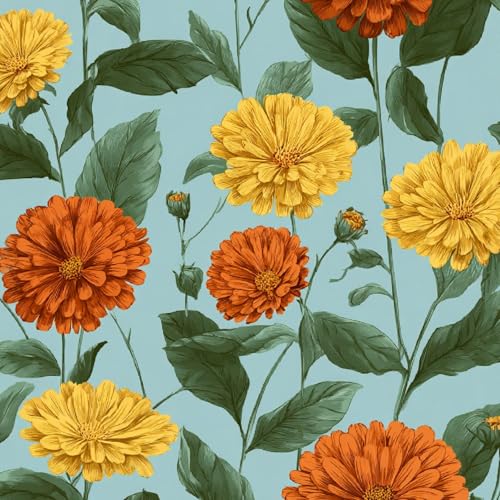 Tapete Selbstklebende Fototapete Wandpapier 44x1000 cm Ringelblume Dekorfolie Möbelfolie Klebefolie Gelb Blume Kinderzimmer Mustertapete Klebetapete Wasserdicht Tapete Selbstklebende Fototapete Wandpapier 44x1000 cm Ringelblume Dekorfolie Möbelfolie Klebefolie Gelb Blume Kinderzimmer Mustertapete Klebetapete Wasserdicht von LeIxIaO