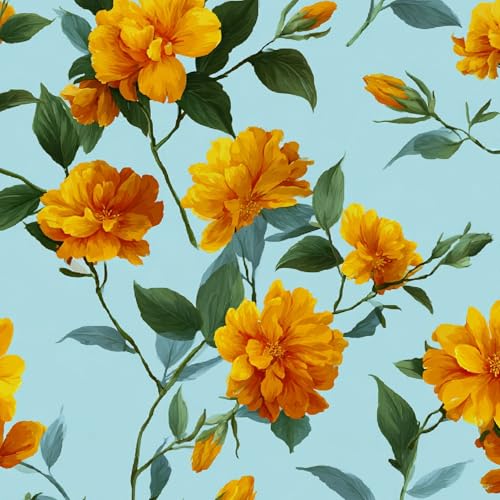 Tapete Selbstklebende Fototapete Wandpapier 44x1000 cm Ringelblume Dekorfolie Möbelfolie Klebefolie Gelb Blume Kinderzimmer Mustertapete Klebetapete Wasserdicht Tapete Selbstklebende Fototapete Wandpapier 44x1000 cm Ringelblume Dekorfolie Möbelfolie Klebefolie Gelb Blume Kinderzimmer Mustertapete Klebetapete Wasserdicht von LeIxIaO