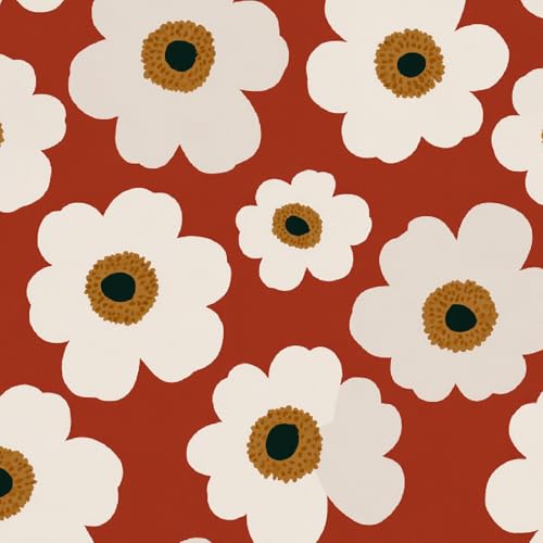Tapete Selbstklebende Fototapete Wandpapier 44x1000 cm Rotes Gänseblümchen Dekorfolie Möbelfolie Klebefolie Kawaii-Blumen Kinderzimmer Mustertapete Klebetapete Wasserdicht Tapete Selbstklebende Fototapete Wandpapier 44x1000 cm Rotes Gänseblümchen Dekorfolie Möbelfolie Klebefolie Kawaii-Blumen Kinderzimmer Mustertapete Klebetapete Wasserdicht von LeIxIaO