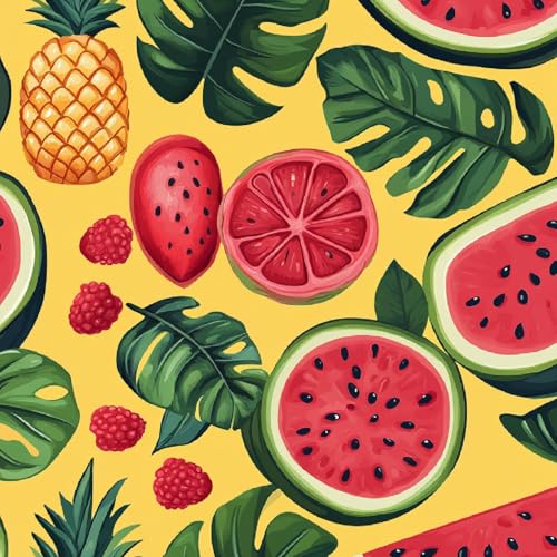 Tapete Selbstklebende Fototapete Wandpapier 44x1000 cm Tropische Früchte Dekorfolie Möbelfolie Klebefolie Cartoon-Pflanzen Kinderzimmer Mustertapete Klebetapete Wasserdicht Tapete Selbstklebende Fototapete Wandpapier 44x1000 cm Tropische Früchte Dekorfolie Möbelfolie Klebefolie Cartoon-Pflanzen Kinderzimmer Mustertapete Klebetapete Wasserdicht von LeIxIaO