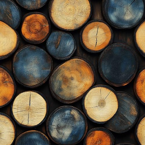 Tapete Selbstklebende Fototapete Wandpapier 44x300 cm Retro Holzpfähle Dekorfolie Möbelfolie Klebefolie Jahresringe Holzmaserung Kinderzimmer Mustertapete Klebetapete Wasserdicht Tapete Selbstklebende Fototapete Wandpapier 44x300 cm Retro Holzpfähle Dekorfolie Möbelfolie Klebefolie Jahresringe Holzmaserung Kinderzimmer Mustertapete Klebetapete Wasserdicht von LeIxIaO