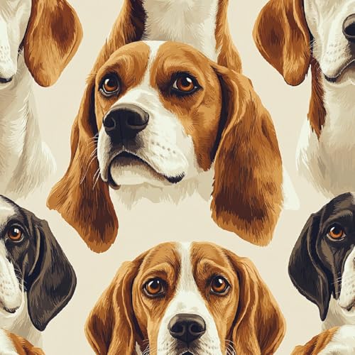 Tapete Selbstklebende Fototapete Wandpapier 44x500 cm Cartoon-Beagle Dekorfolie Möbelfolie Klebefolie Hund Tier Kinderzimmer Mustertapete Klebetapete Wasserdicht Tapete Selbstklebende Fototapete Wandpapier 44x500 cm Cartoon-Beagle Dekorfolie Möbelfolie Klebefolie Hund Tier Kinderzimmer Mustertapete Klebetapete Wasserdicht von LeIxIaO