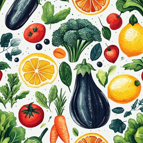 Tapete Selbstklebende Fototapete Wandpapier 44x500 cm Cartoon-Gemüse Dekorfolie Möbelfolie Klebefolie Kürbis Obst Kinderzimmer Mustertapete Klebetapete Wasserdicht Tapete Selbstklebende Fototapete Wandpapier 44x500 cm Cartoon-Gemüse Dekorfolie Möbelfolie Klebefolie Kürbis Obst Kinderzimmer Mustertapete Klebetapete Wasserdicht von LeIxIaO