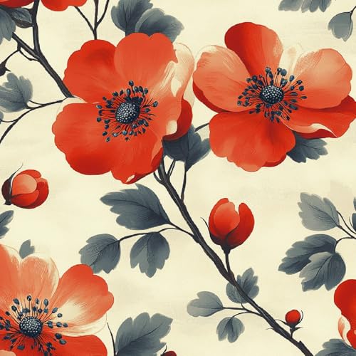 Tapete Selbstklebende Fototapete Wandpapier 44x600 cm Blume Dekorfolie Möbelfolie Klebefolie Tuschemalerei Kinderzimmer Mustertapete Klebetapete Wasserdicht Tapete Selbstklebende Fototapete Wandpapier 44x600 cm Blume Dekorfolie Möbelfolie Klebefolie Tuschemalerei Kinderzimmer Mustertapete Klebetapete Wasserdicht von LeIxIaO