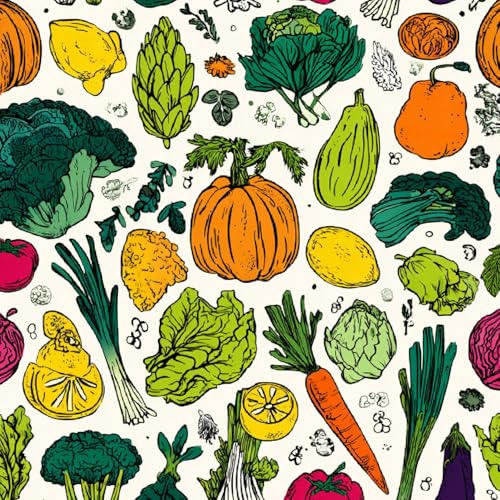 Tapete Selbstklebende Fototapete Wandpapier 44x600 cm Cartoon-Gemüse Dekorfolie Möbelfolie Klebefolie Kürbis Obst Kinderzimmer Mustertapete Klebetapete Wasserdicht Tapete Selbstklebende Fototapete Wandpapier 44x600 cm Cartoon-Gemüse Dekorfolie Möbelfolie Klebefolie Kürbis Obst Kinderzimmer Mustertapete Klebetapete Wasserdicht von LeIxIaO