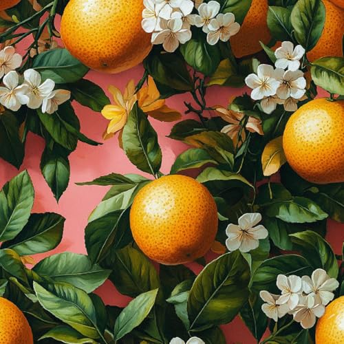 Tapete Selbstklebende Fototapete Wandpapier 44x600 cm Orangen Blumen Dekorfolie Möbelfolie Klebefolie Retro Pflanzen Kinderzimmer Mustertapete Klebetapete Wasserdicht Tapete Selbstklebende Fototapete Wandpapier 44x600 cm Orangen Blumen Dekorfolie Möbelfolie Klebefolie Retro Pflanzen Kinderzimmer Mustertapete Klebetapete Wasserdicht von LeIxIaO